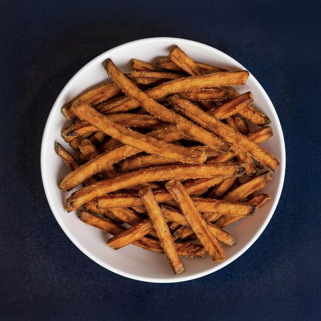 (L)Sweet Potato Fries.